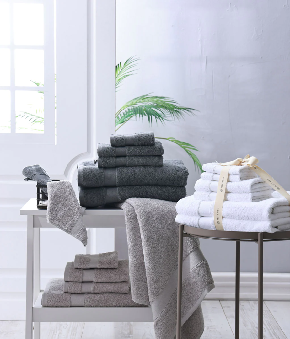 MM Linen - Pure Essential Towel Bundles - White image 1